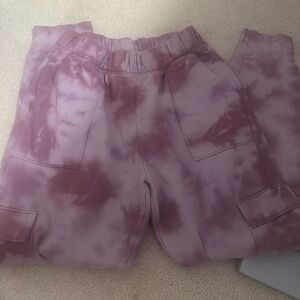 purple tye dye sweats